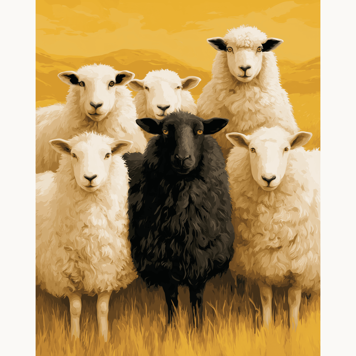 Flock Portrait - Number Artist Paint by Numbers Kits