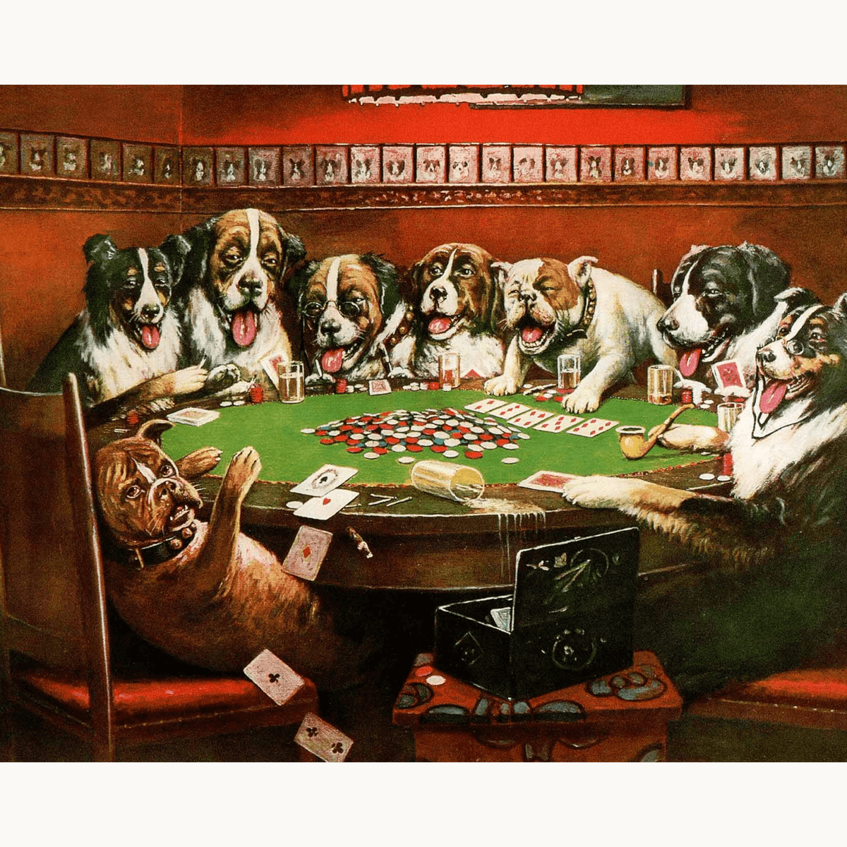 Poker Sympathy by Cassius M. Coolidge - Number Artist Paint by Numbers Kits