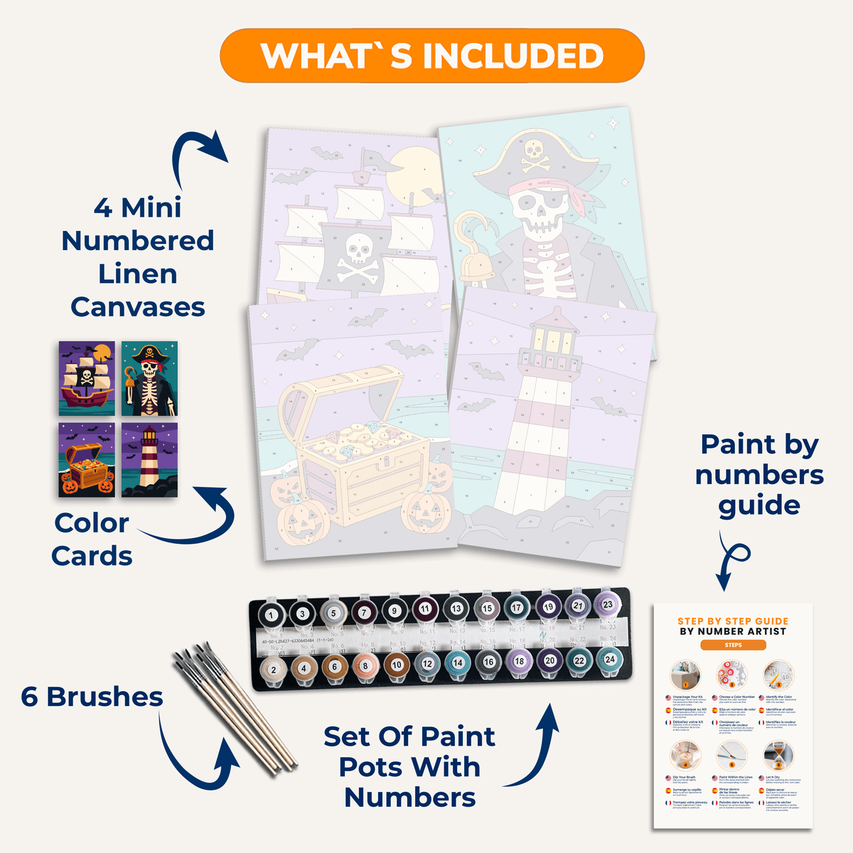 Ghost Pirates - Number Artist Paint by Numbers Kits