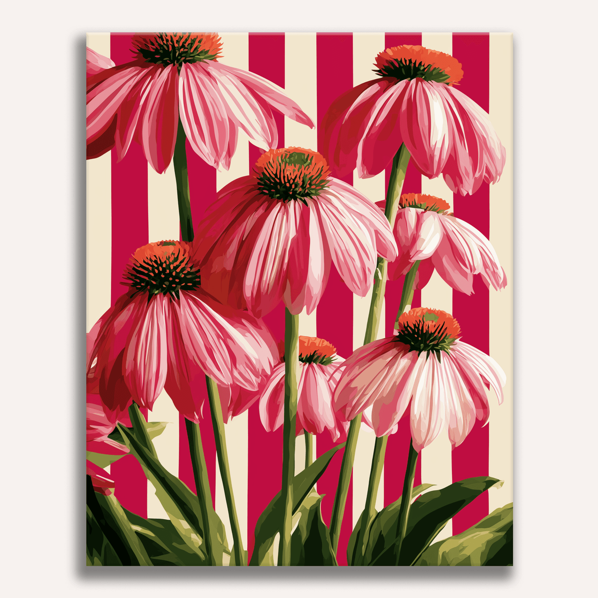 Coneflower Cluster - Number Artist Paint by Numbers Kits