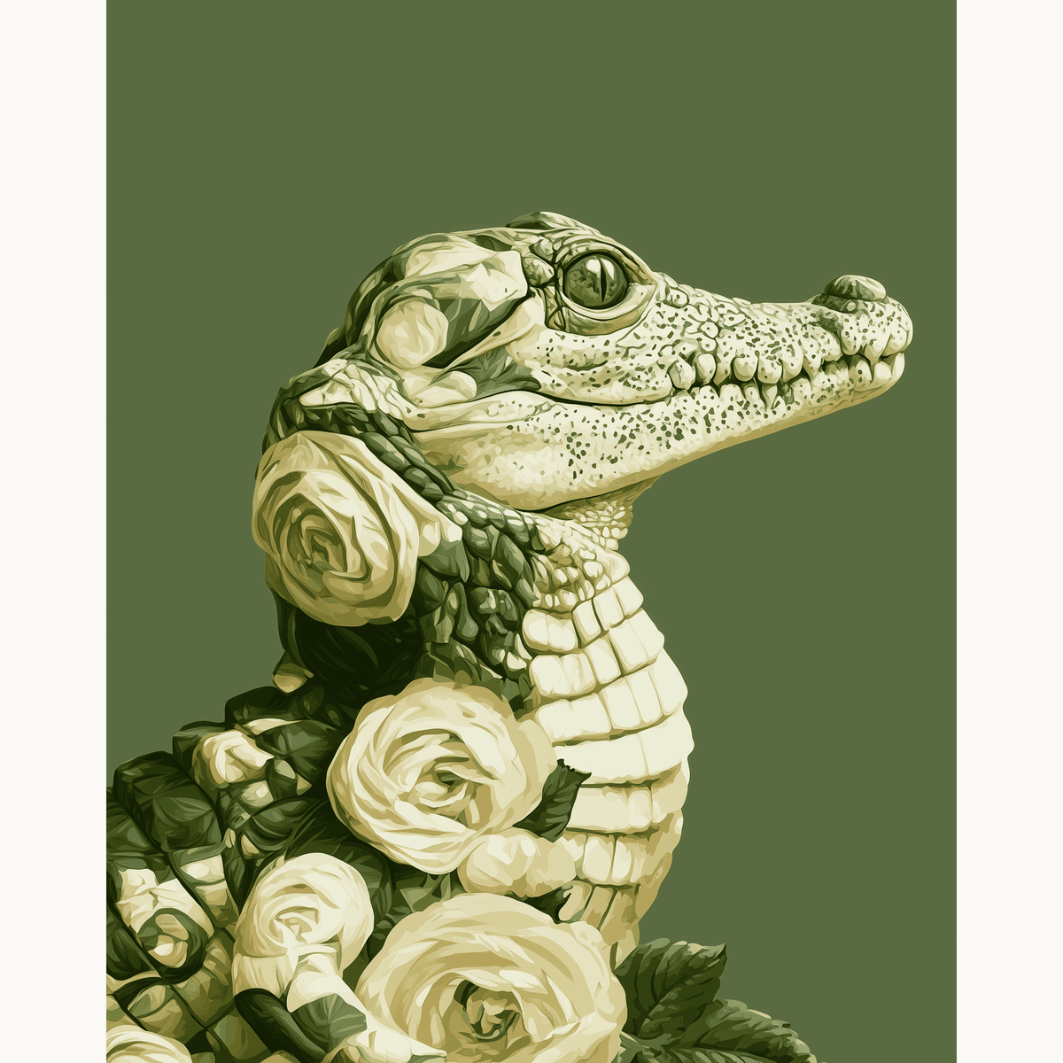 Floral Croc - Number Artist Paint by Numbers Kits