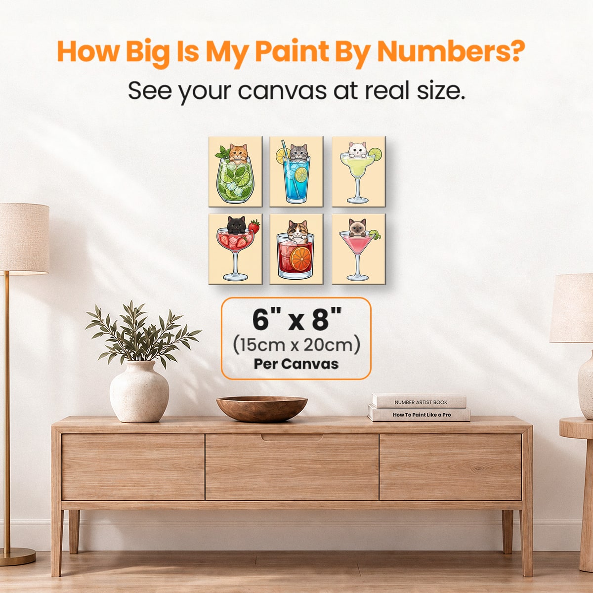 Cocktail Kittens - Number Artist Paint by Numbers Kits