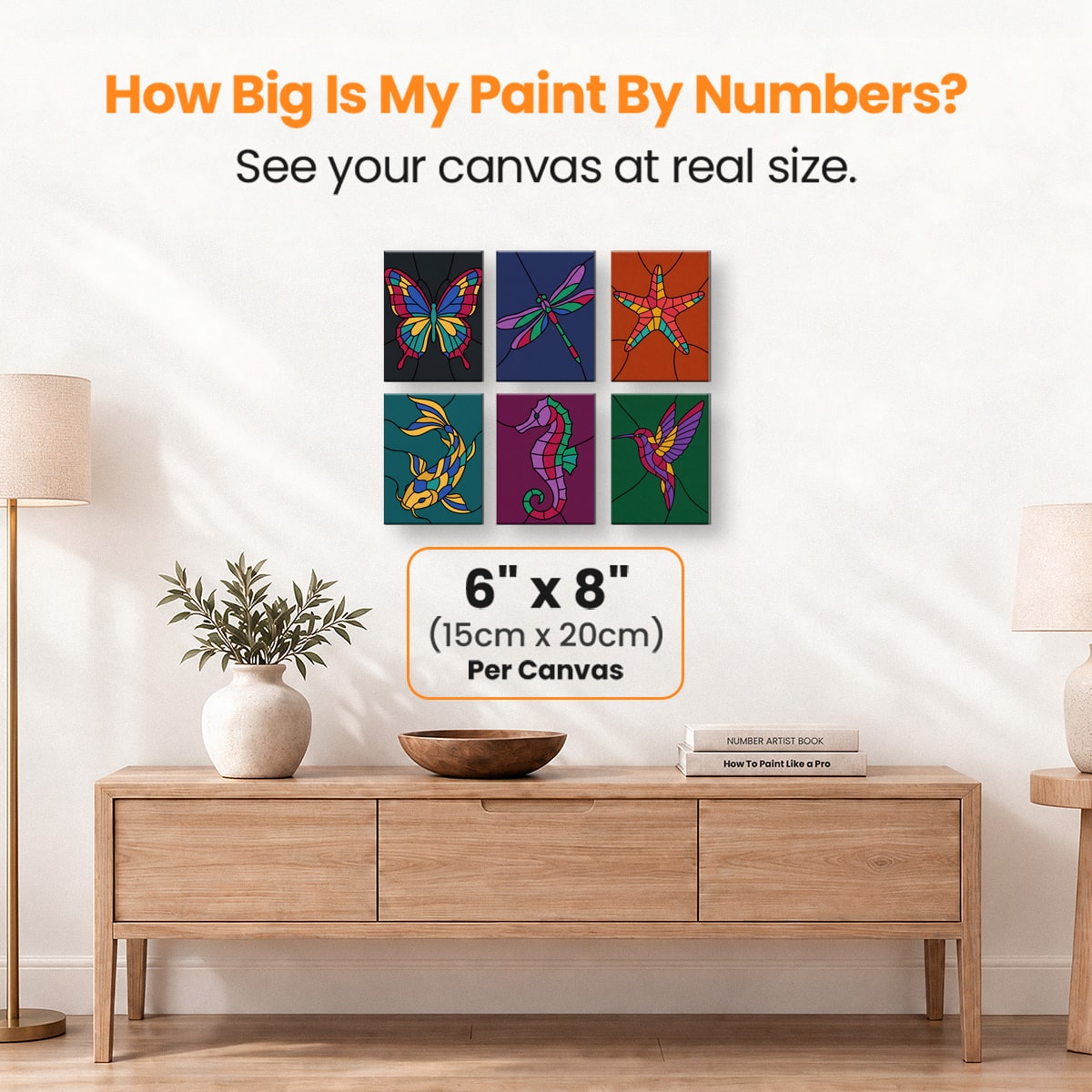Stained Glass Creatures - Number Artist Paint by Numbers Kits
