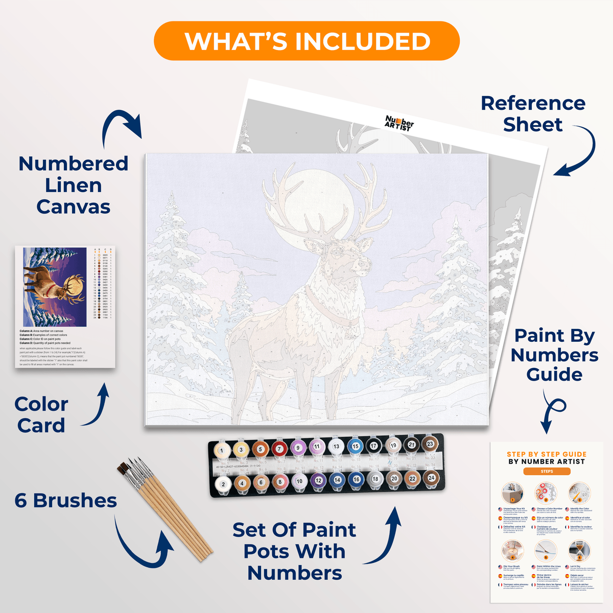 Moonlight Magic - Number Artist Paint by Numbers Kits