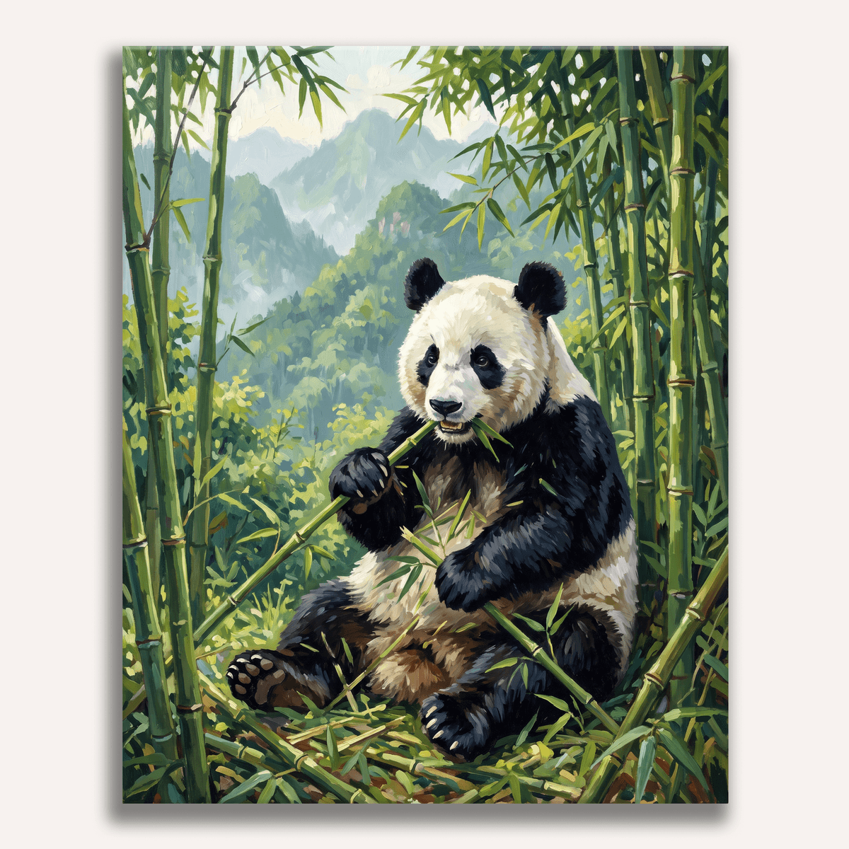 Bamboo Panda Peace - Number Artist Paint by Numbers Kits