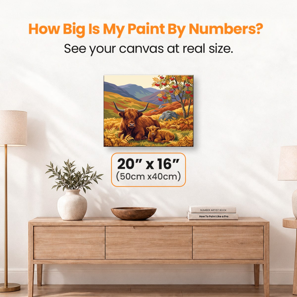 Bracken Hillside Rest - Number Artist Paint by Numbers Kits