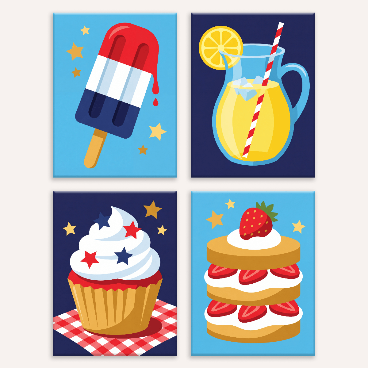 Red White and Sweet - Number Artist Paint by Numbers Kits