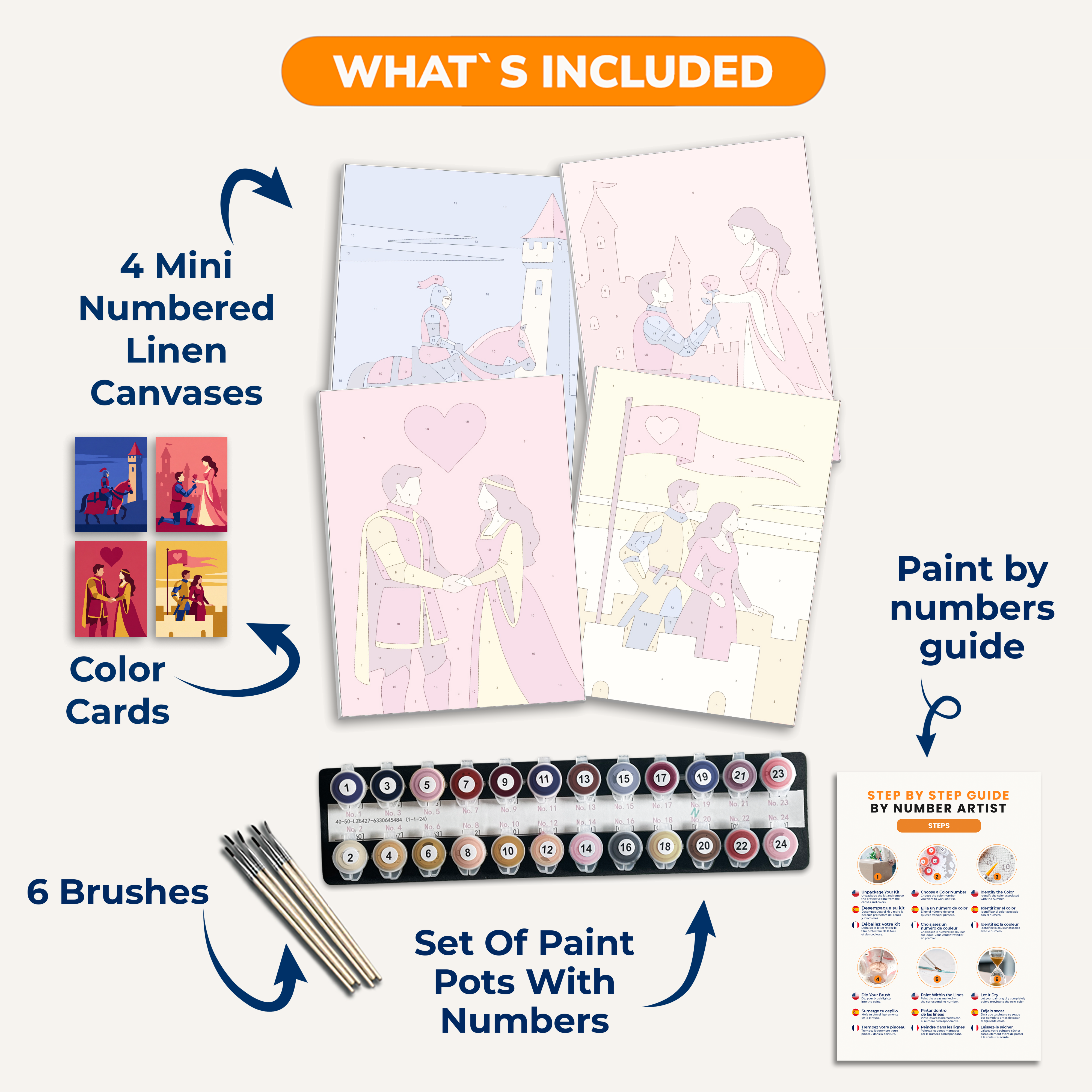 Saving the Princess - Number Artist Paint by Numbers Kits