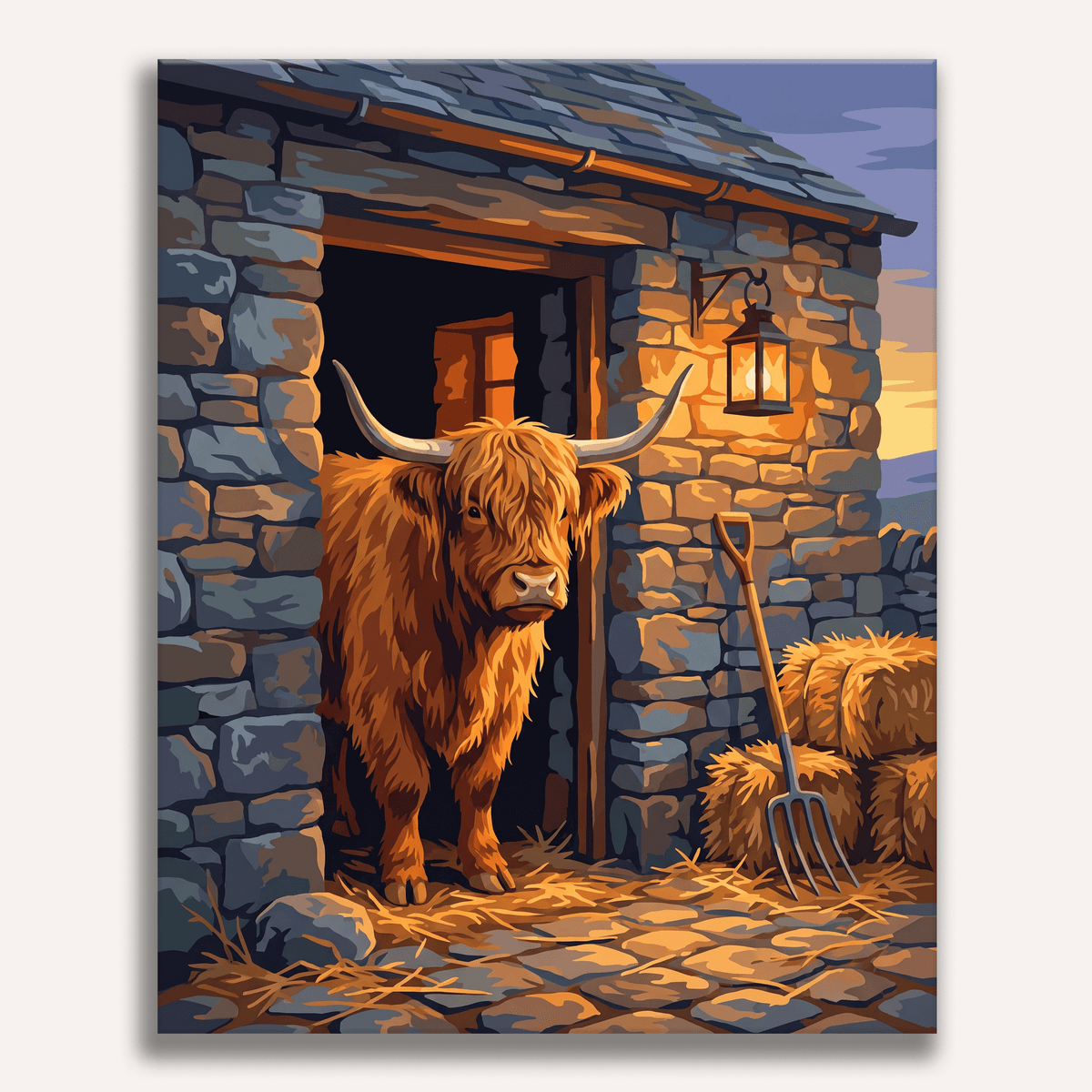 Warm Byre Welcome - Number Artist Paint by Numbers Kits