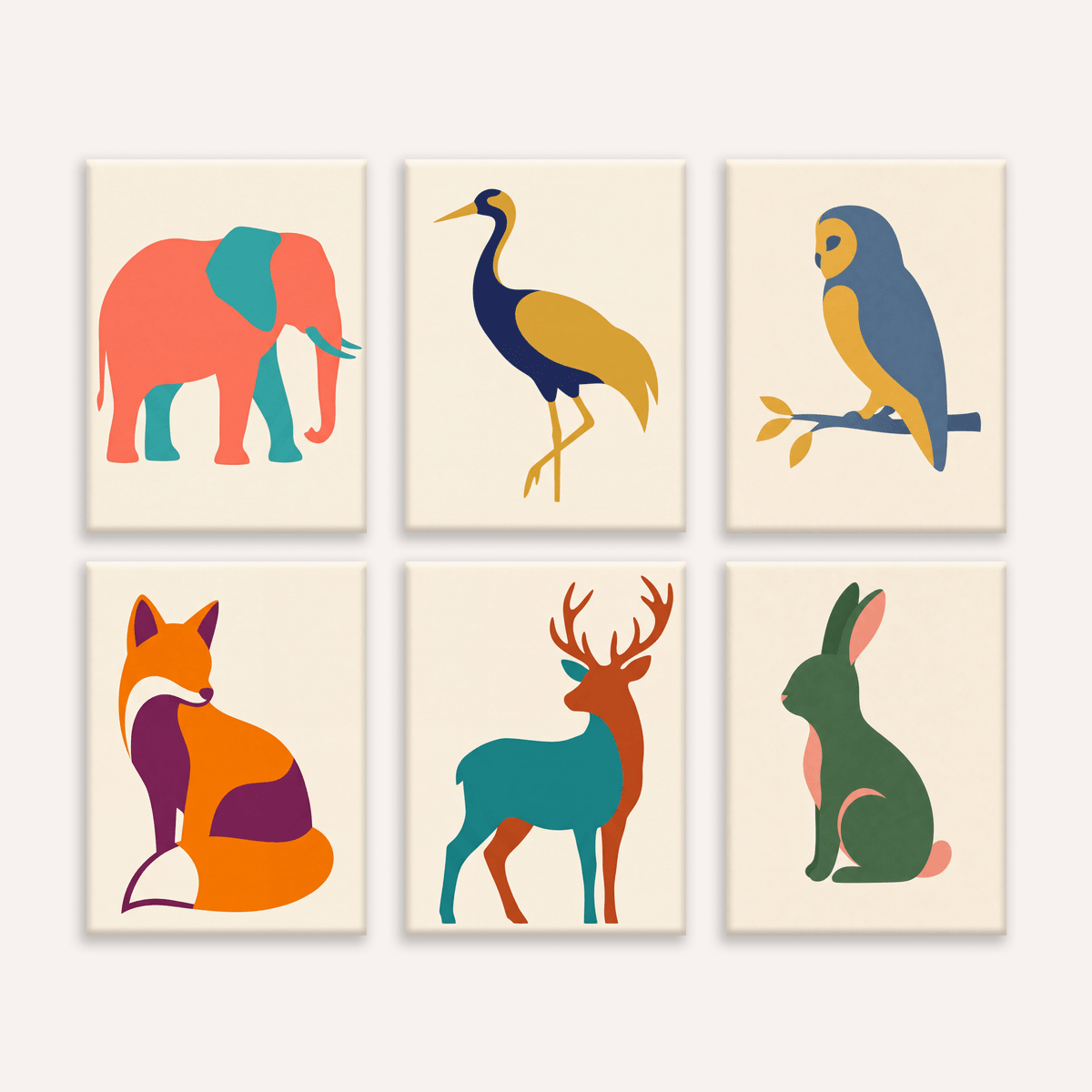 Minimal Wildlife - Number Artist Paint by Numbers Kits