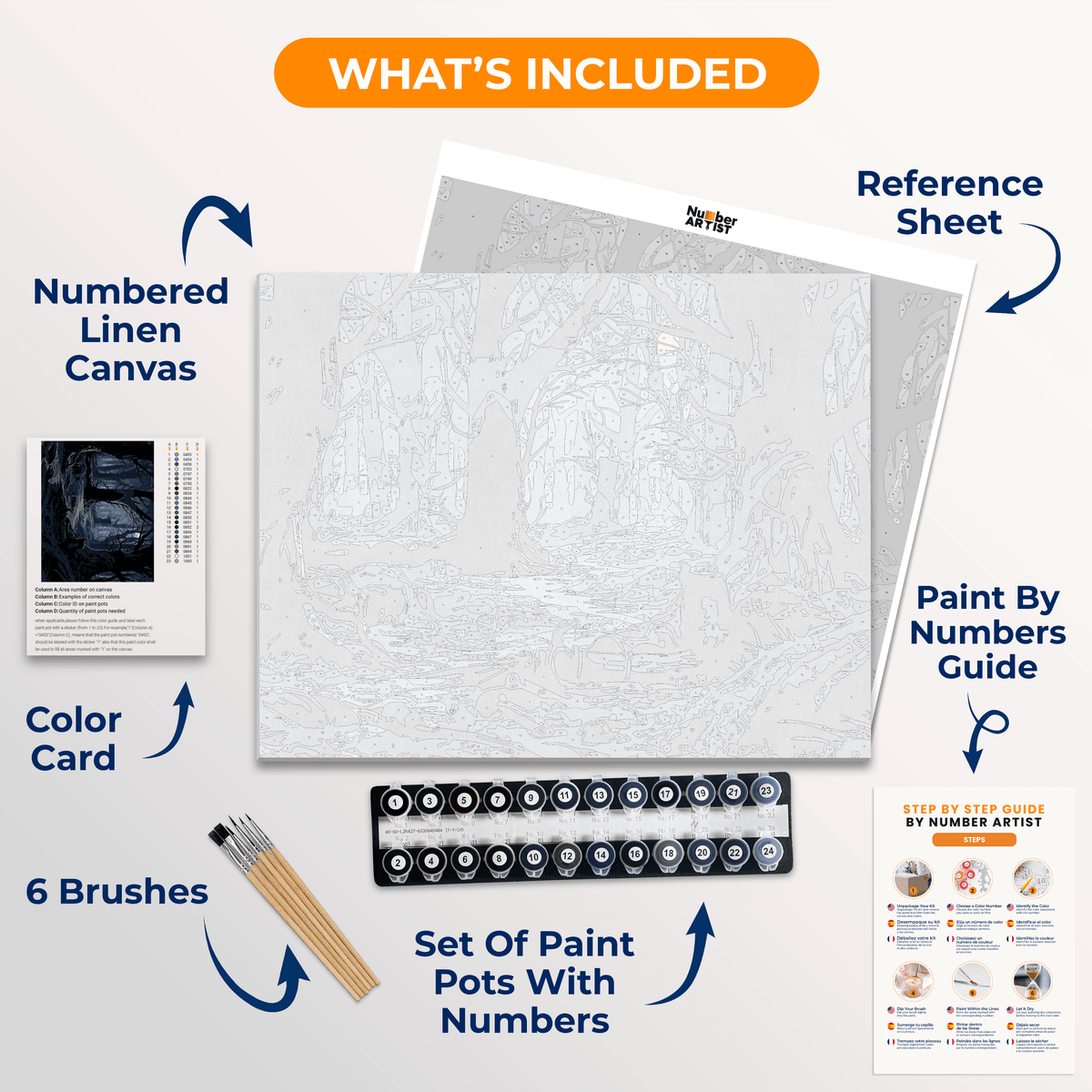 Haunted Woods - Number Artist Paint by Numbers Kits