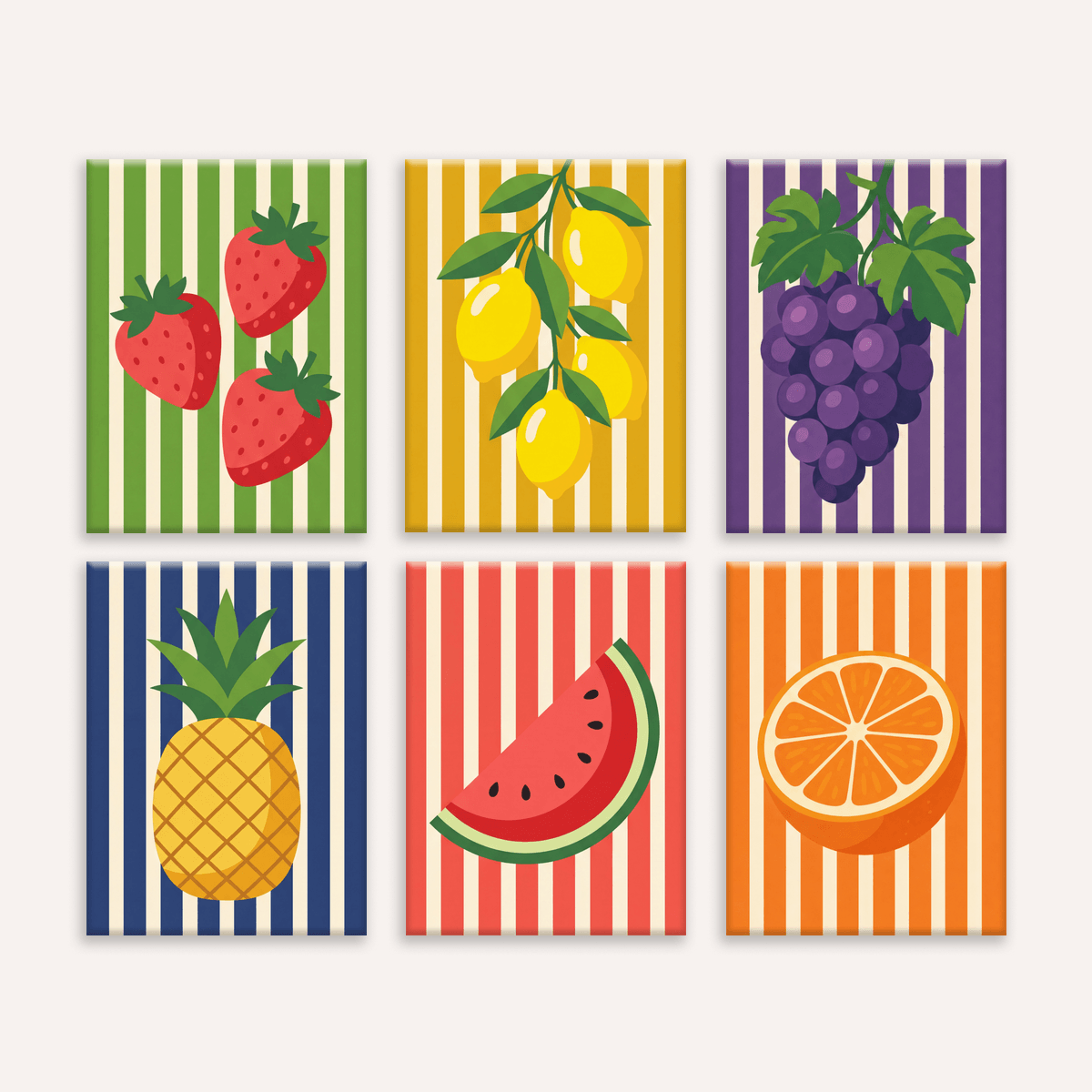Summer Stripes - Number Artist Paint by Numbers Kits