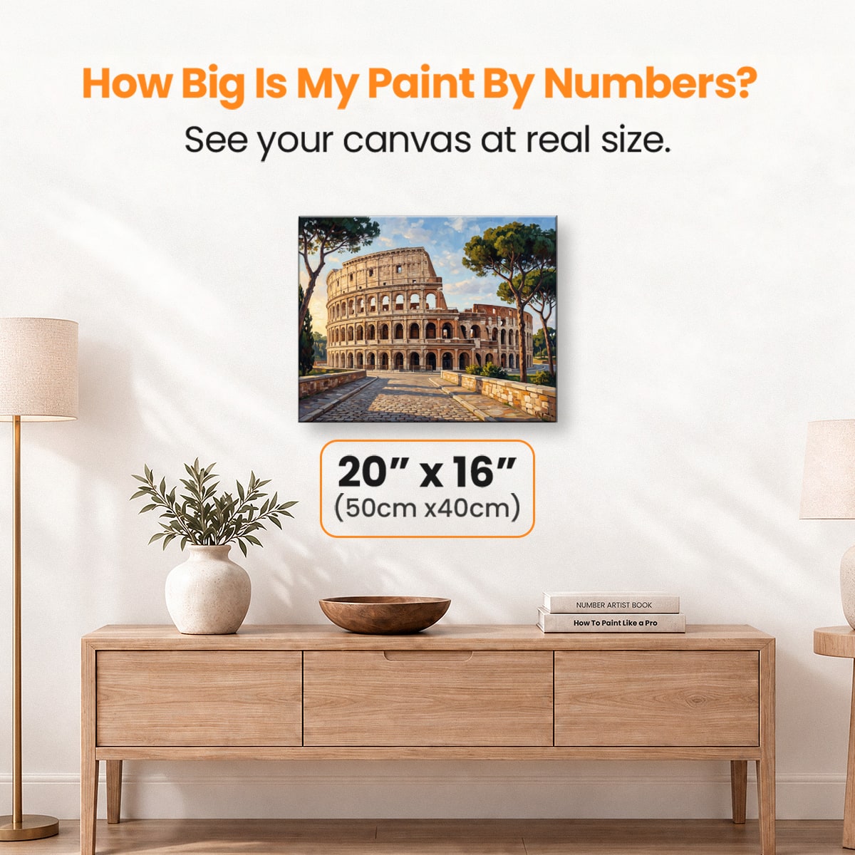 Colosseum Warm Light - Number Artist Paint by Numbers Kits