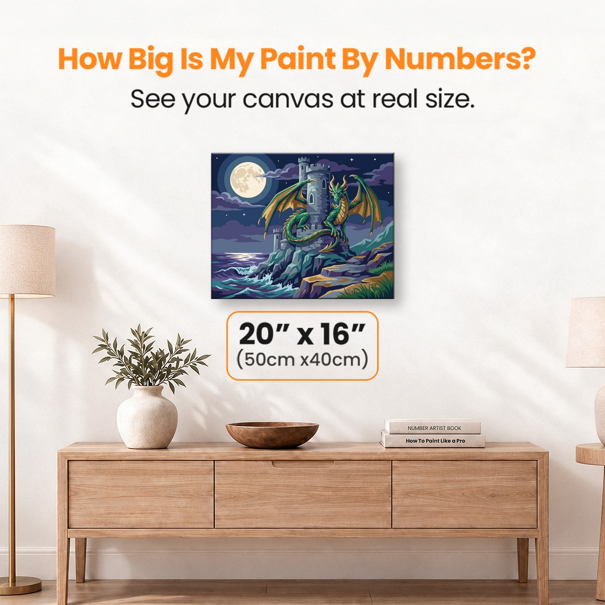 Dragon Tower Watch - Number Artist Paint by Numbers Kits