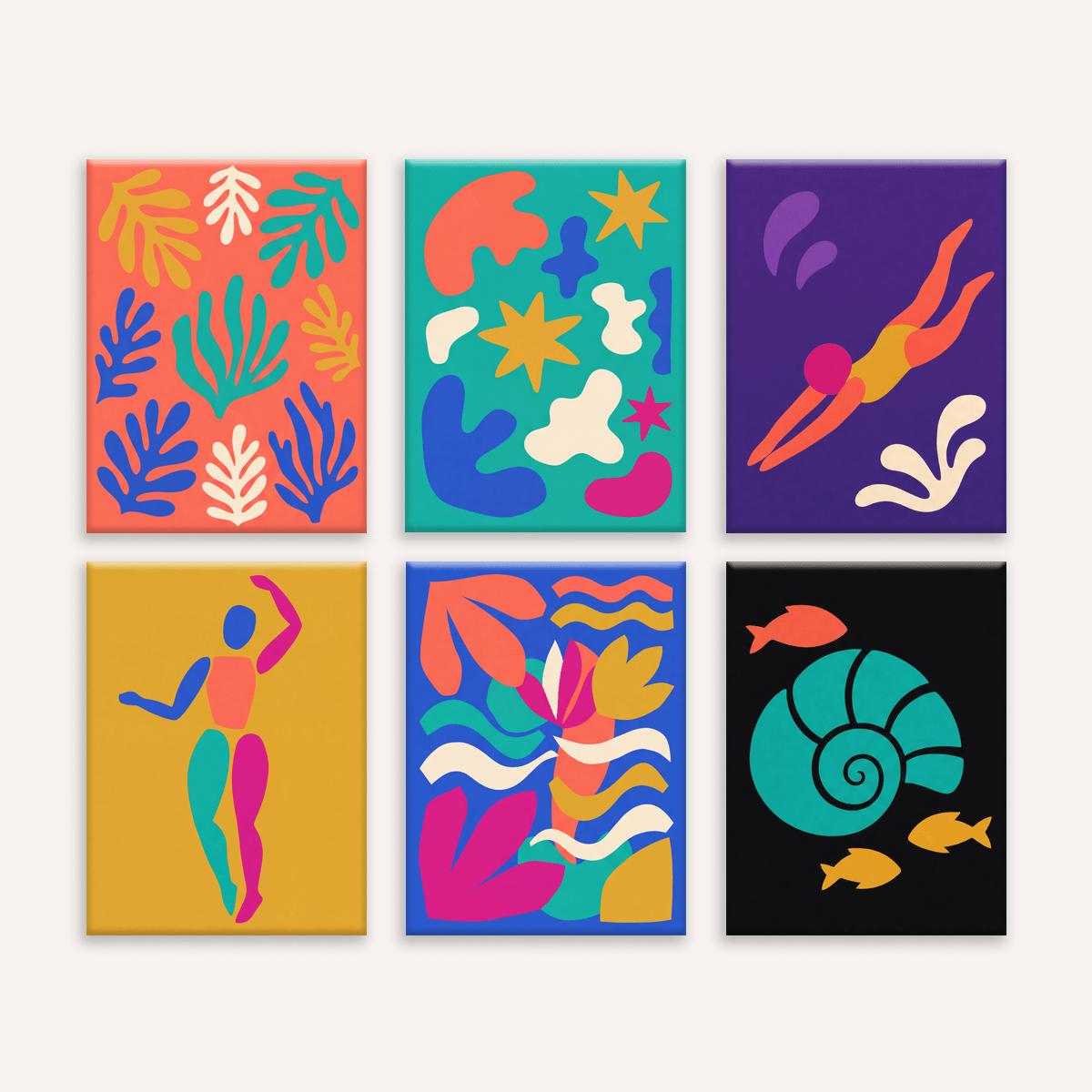 Matisse Cutouts - Number Artist Paint by Numbers Kits