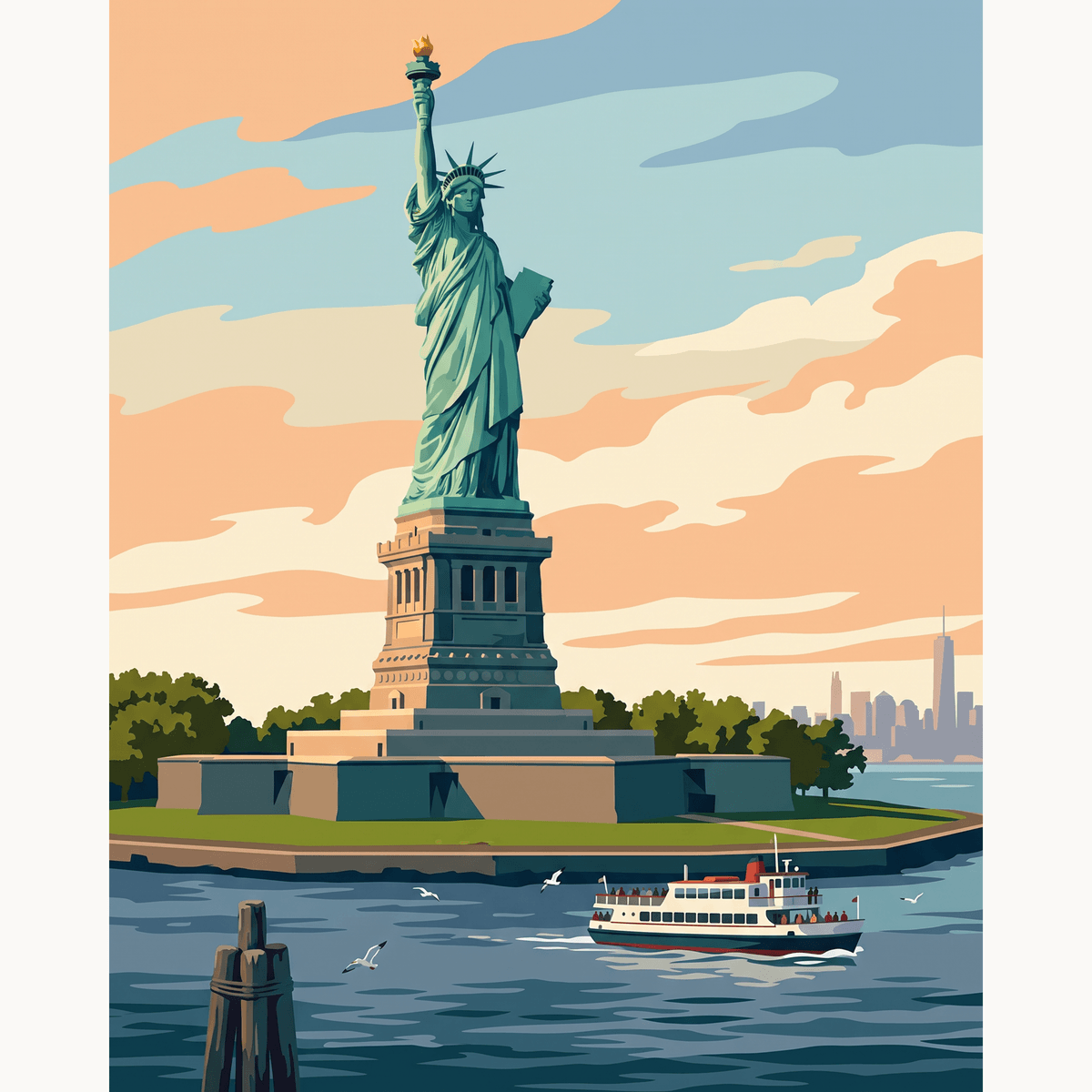 Lady Liberty Pride - Number Artist Paint by Numbers Kits