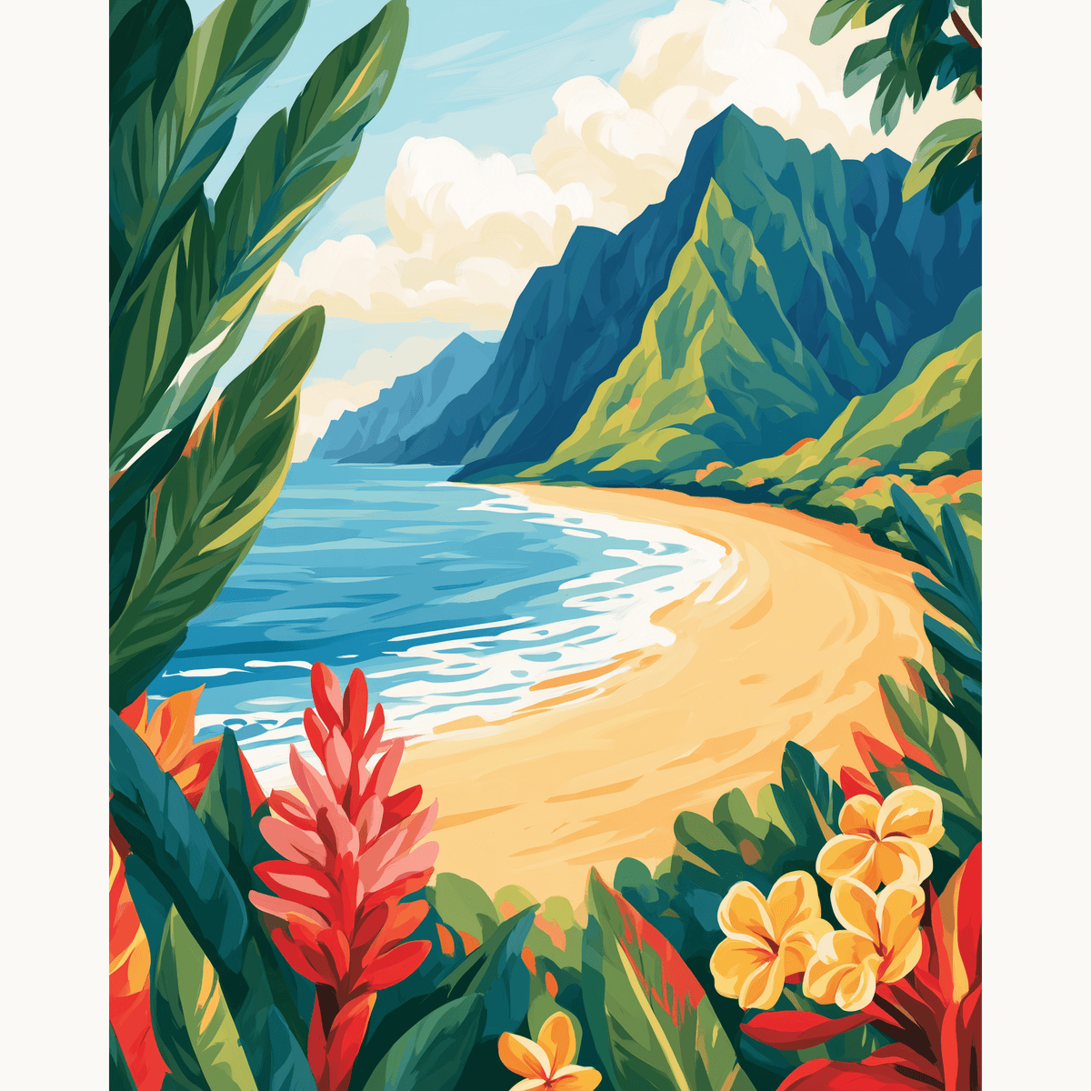 Tropical Simplicity - Number Artist Paint by Numbers Kits
