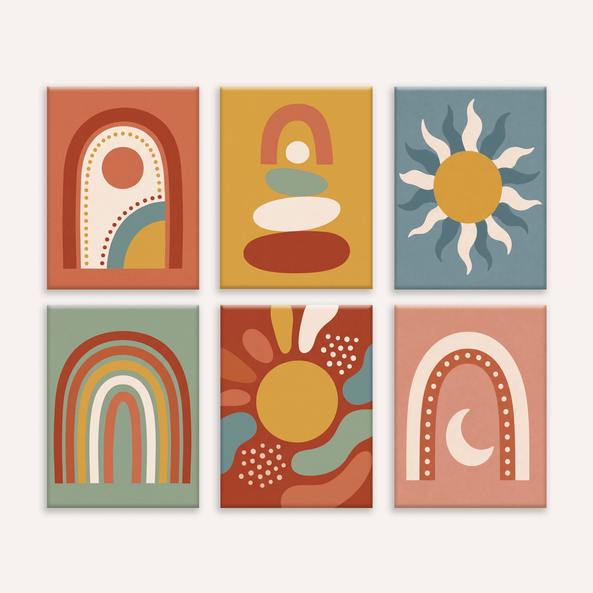 Mid Century Forms - Number Artist Paint by Numbers Kits