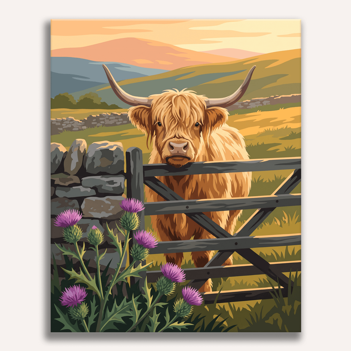 Thistle Gate Evening - Number Artist Paint by Numbers Kits