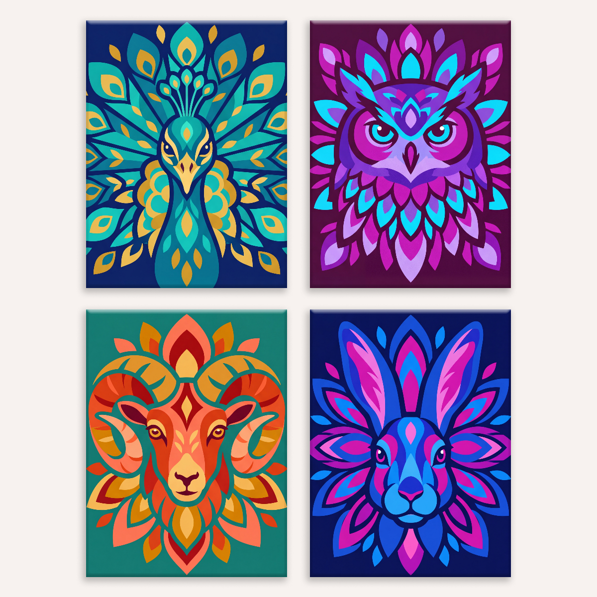 Ornamental Animals - Number Artist Paint by Numbers Kits