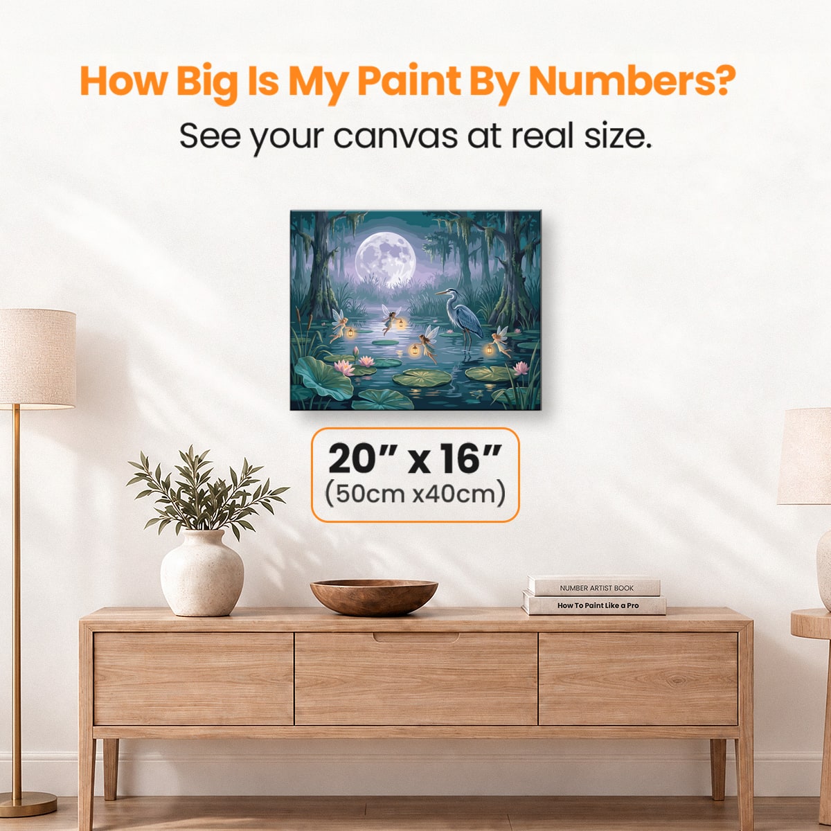 Moonlit Fairy Pond - Number Artist Paint by Numbers Kits