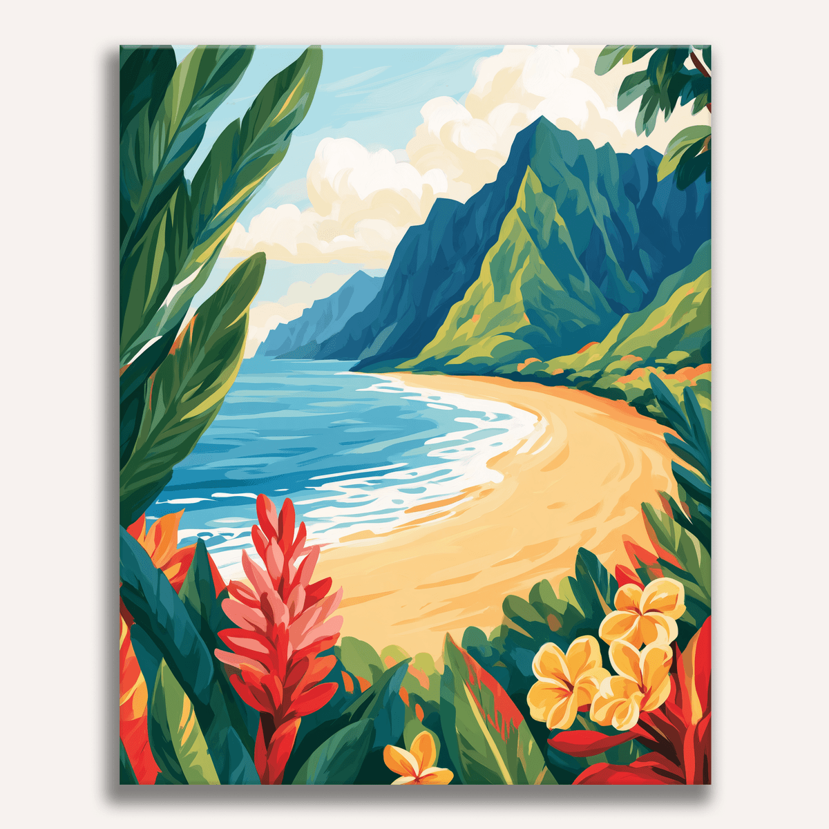 Tropical Simplicity - Number Artist Paint by Numbers Kits