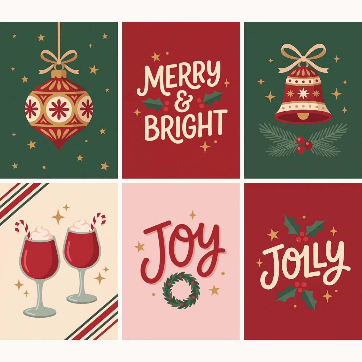Merry and Bright - Number Artist Paint by Numbers Kits