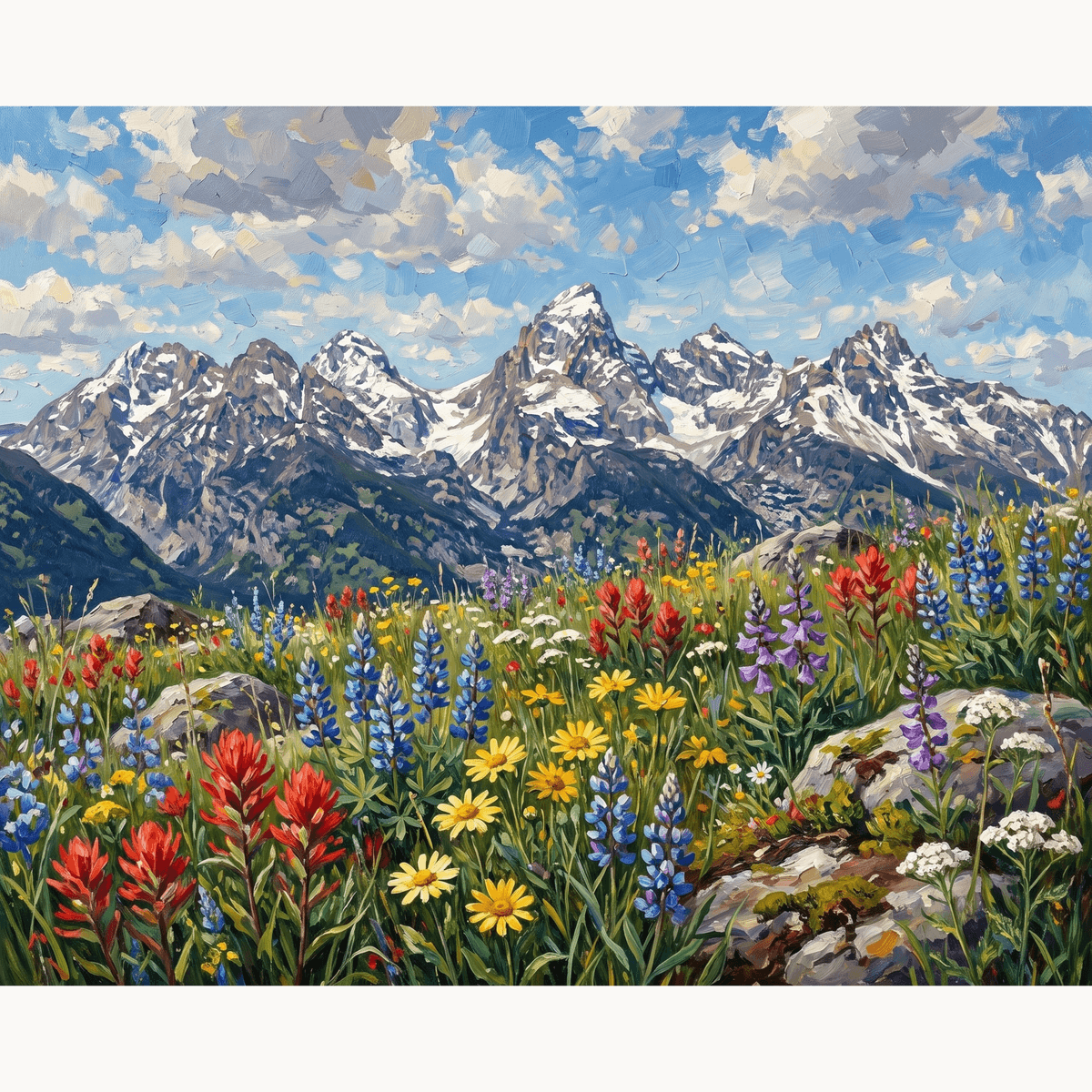Alpine Bloom - Number Artist Paint by Numbers Kits