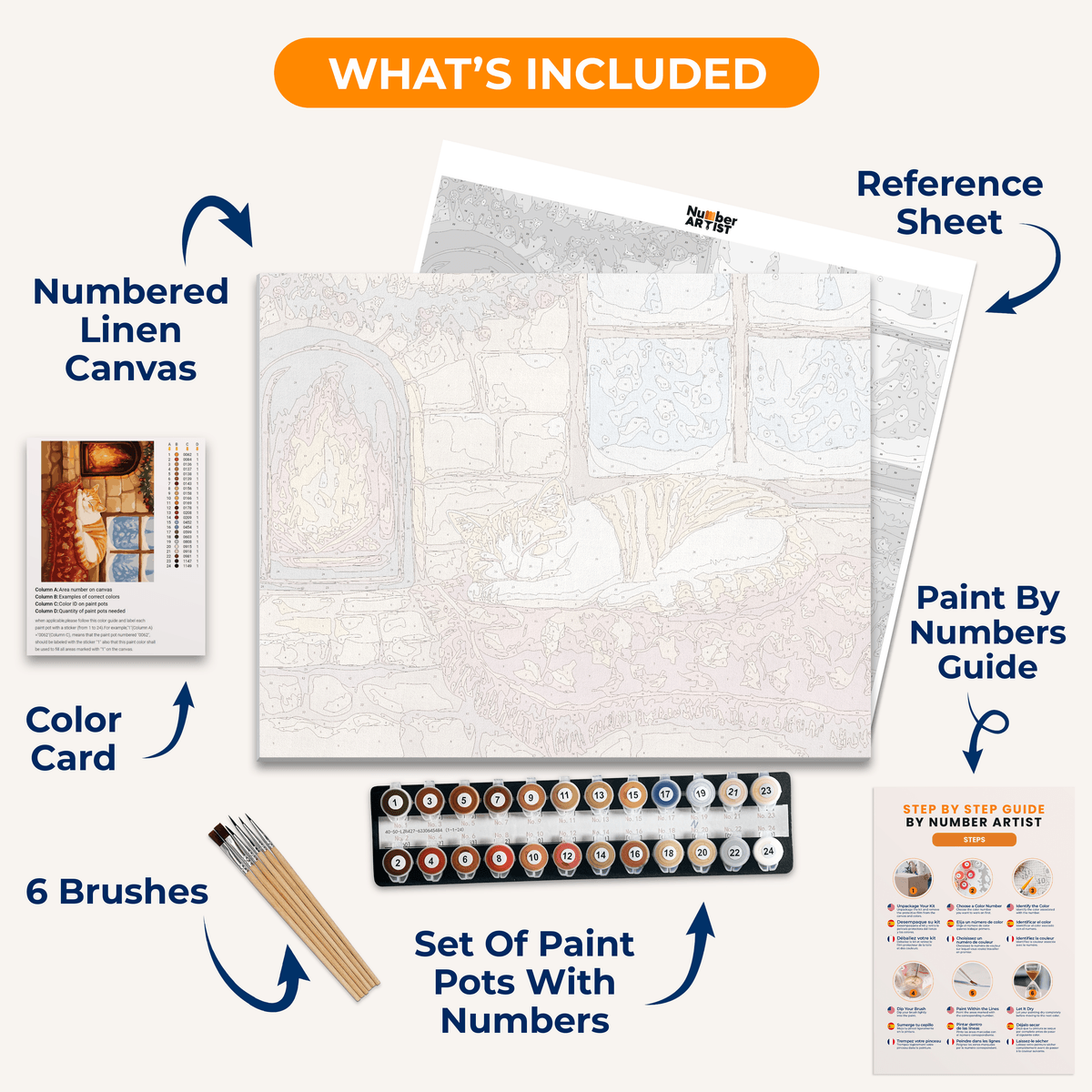 Warm Winter Slumber - Number Artist Paint by Numbers Kits