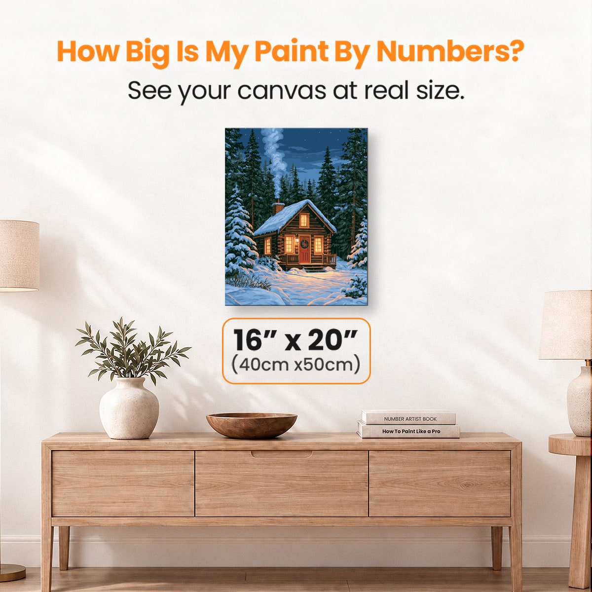 Pine Cabin - Number Artist Paint by Numbers Kits