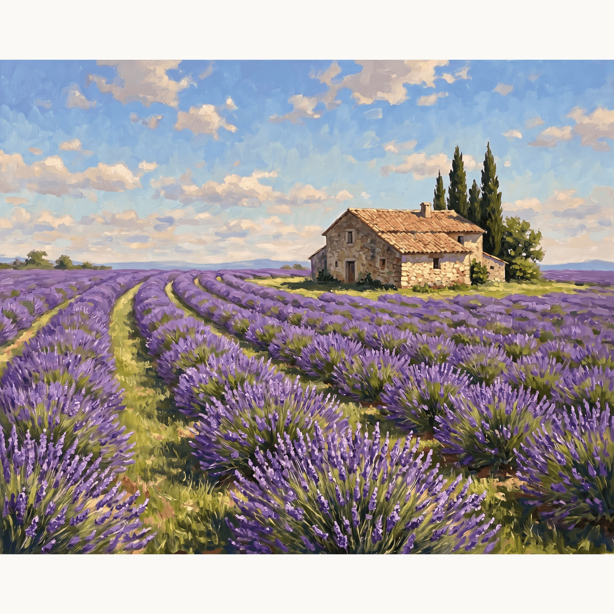 Lavender Farmhouse - Number Artist Paint by Numbers Kits