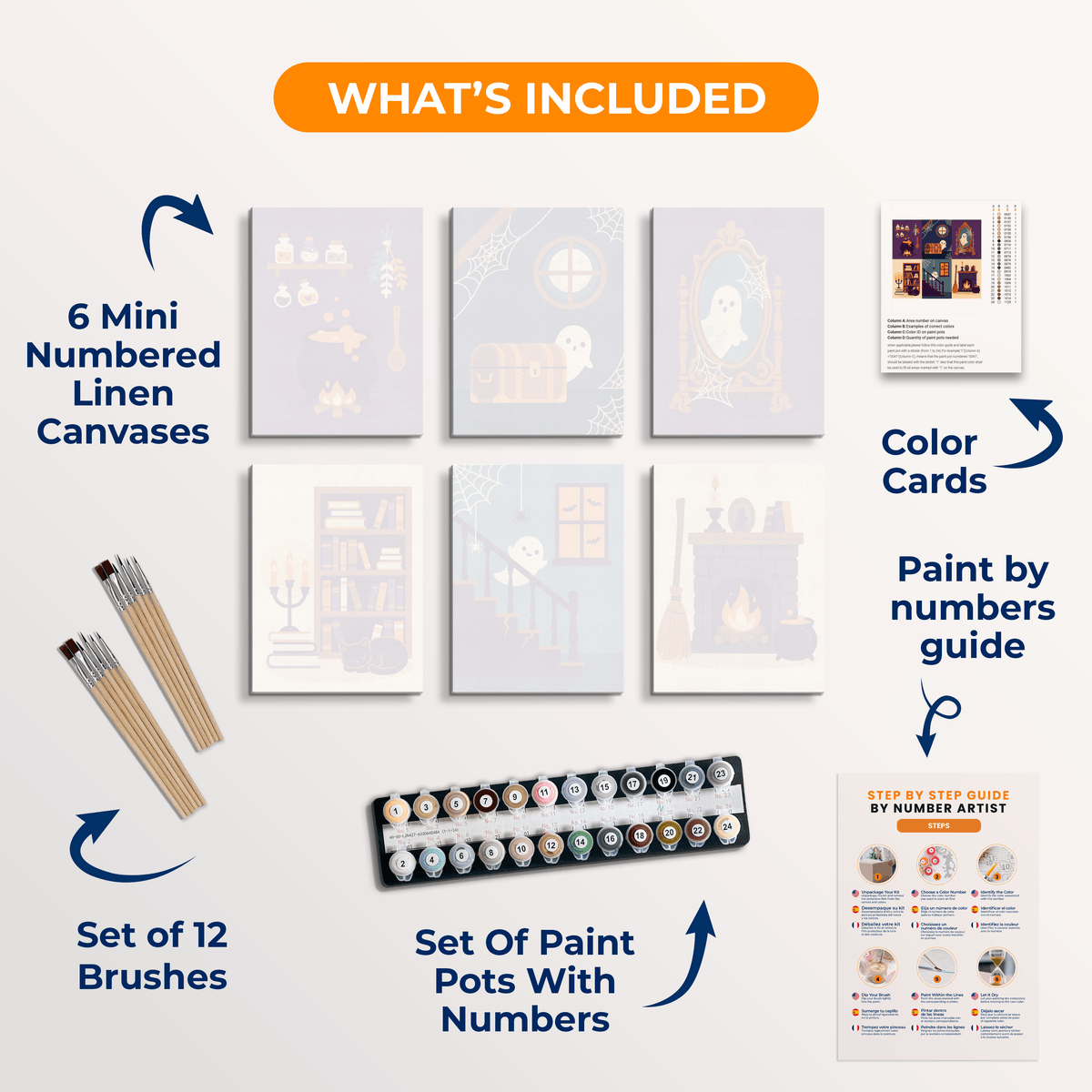 Haunted House - Number Artist Paint by Numbers Kits