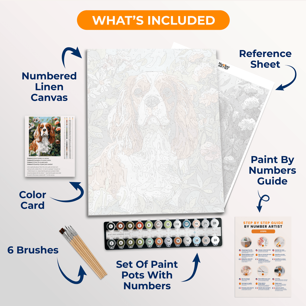 Garden Cavalier - Number Artist Paint by Numbers Kits