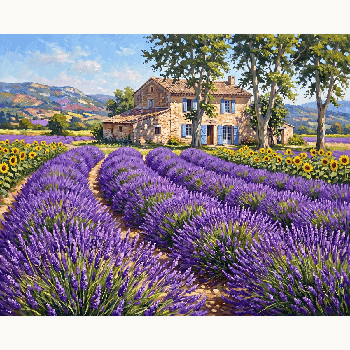 Provence Lavender - Number Artist Paint by Numbers Kits