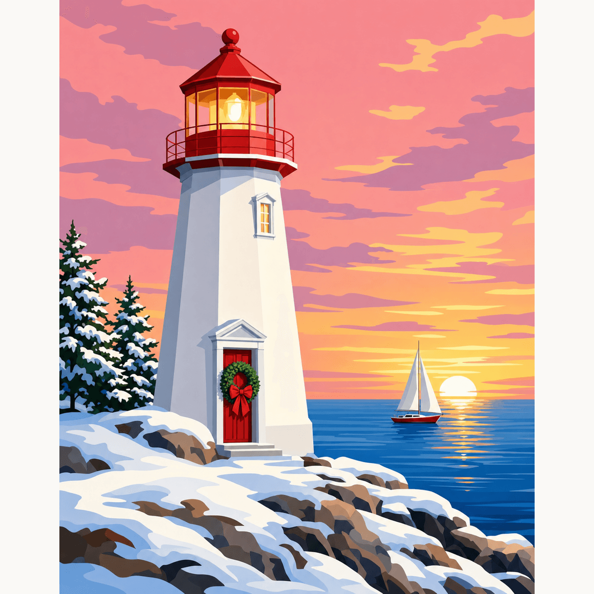 Sunset Cheer - Number Artist Paint by Numbers Kits