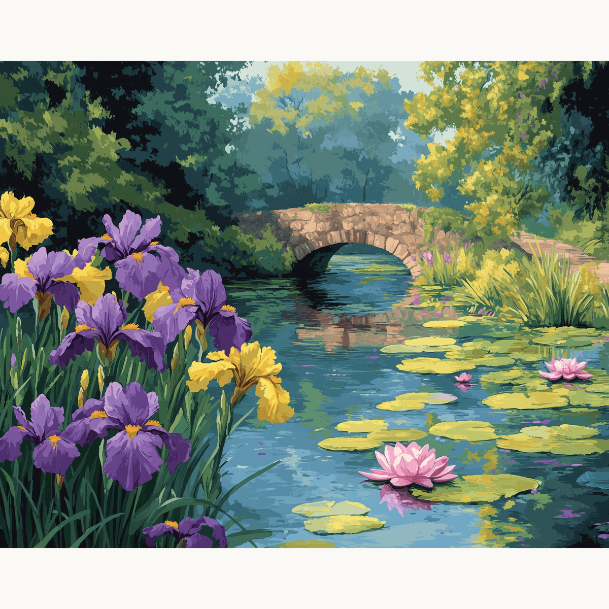 Iris Bridge - Number Artist Paint by Numbers Kits