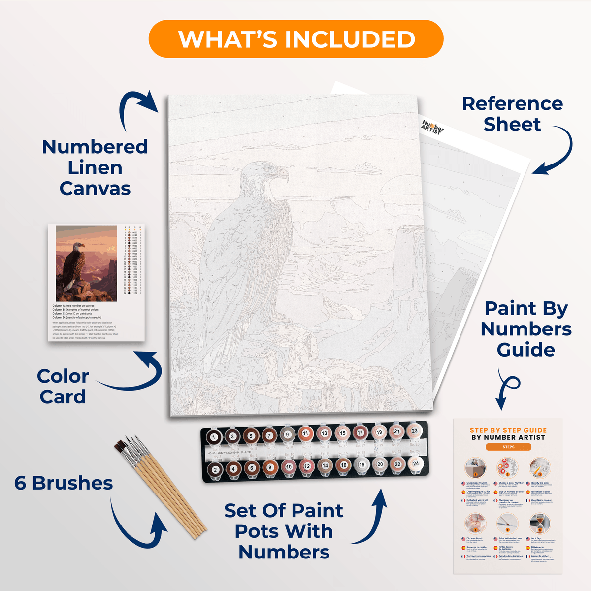 Bald Eagle Canyon - Number Artist Paint by Numbers Kits