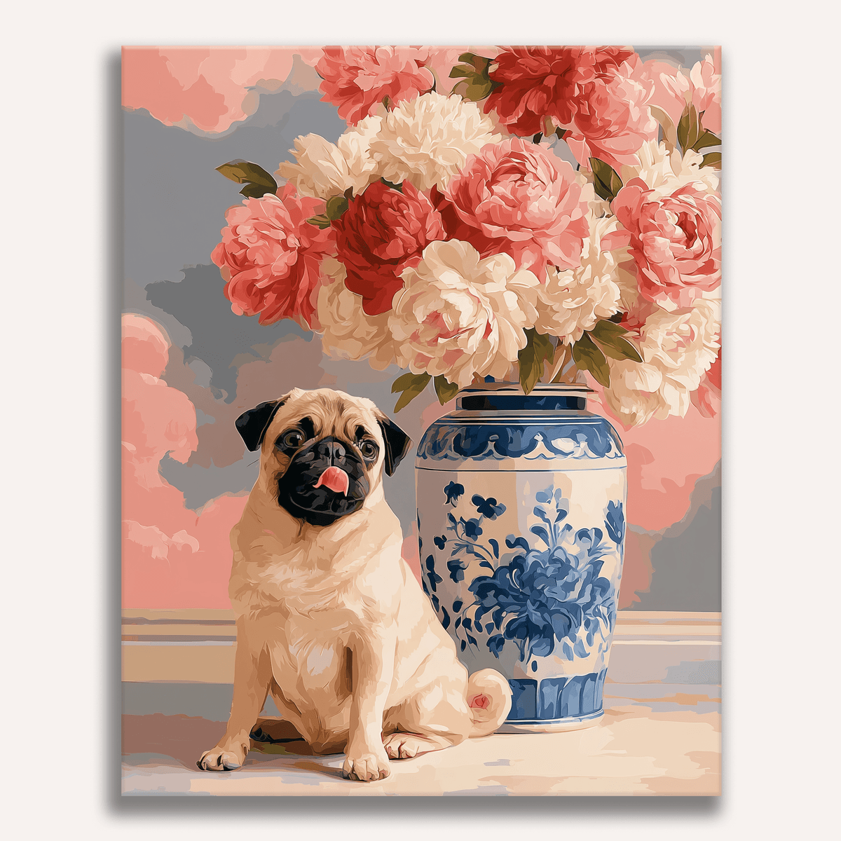 Pug & Still Life - Number Artist Paint by Numbers Kits