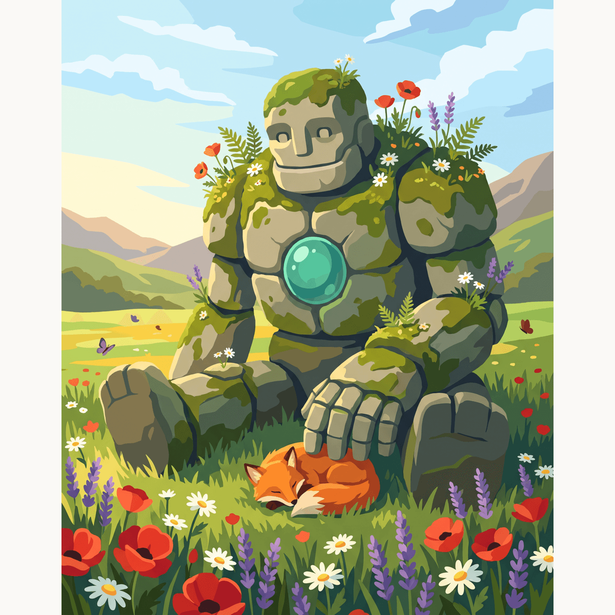 Gentle Golem Friends - Number Artist Paint by Numbers Kits