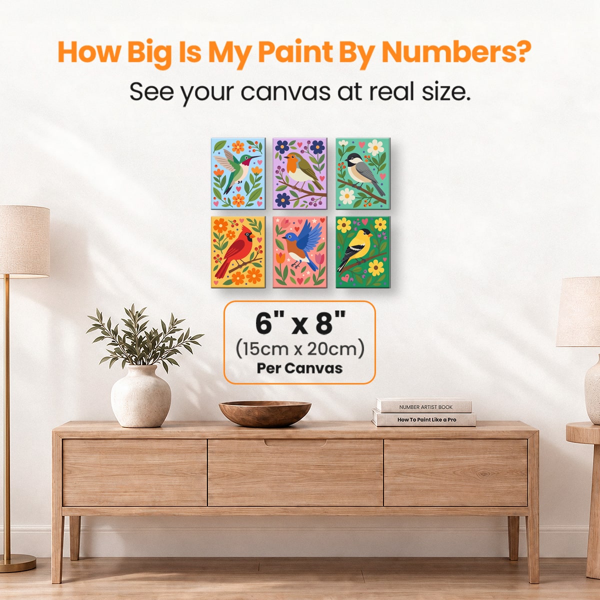 Folk Art Songbirds Vol. 1 - Number Artist Paint by Numbers Kits