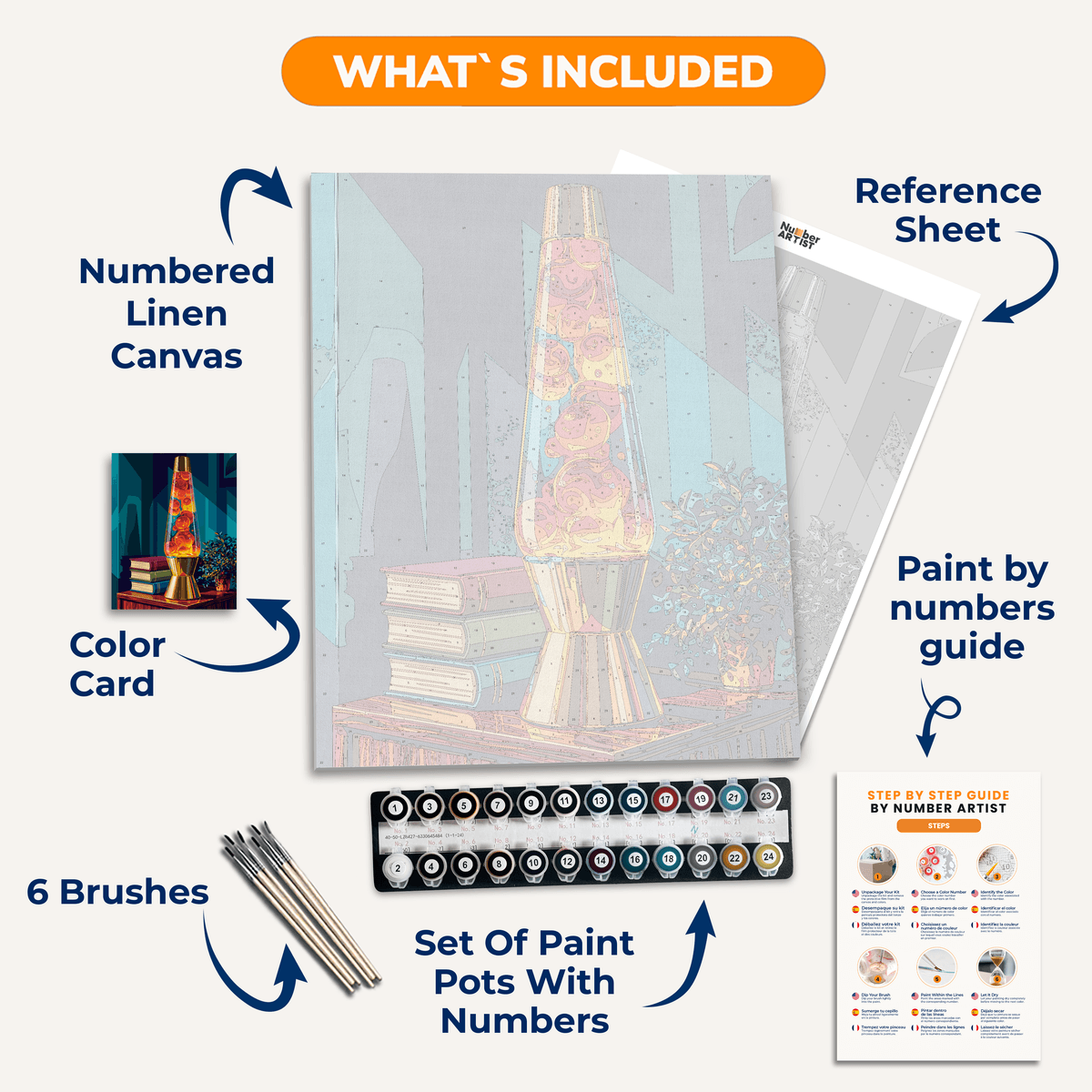 Lava Lamp - Number Artist Paint by Numbers Kits