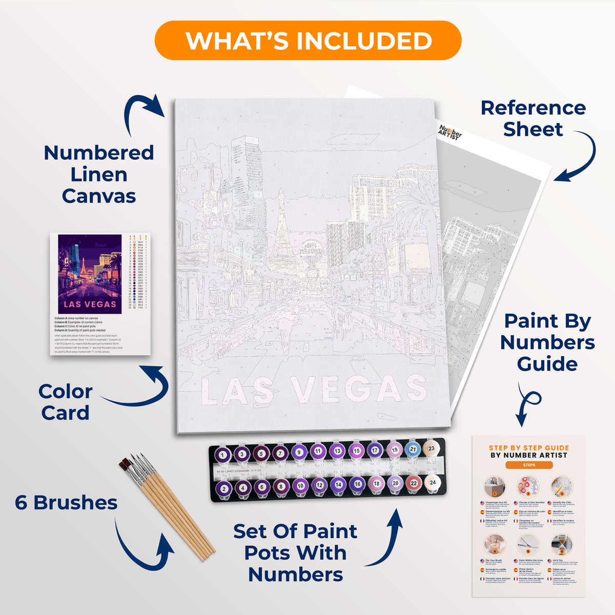 Las Vegas - Number Artist Paint by Numbers Kits