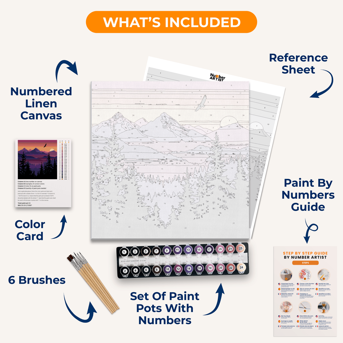 Distant Horizon - Number Artist Paint by Numbers Kits