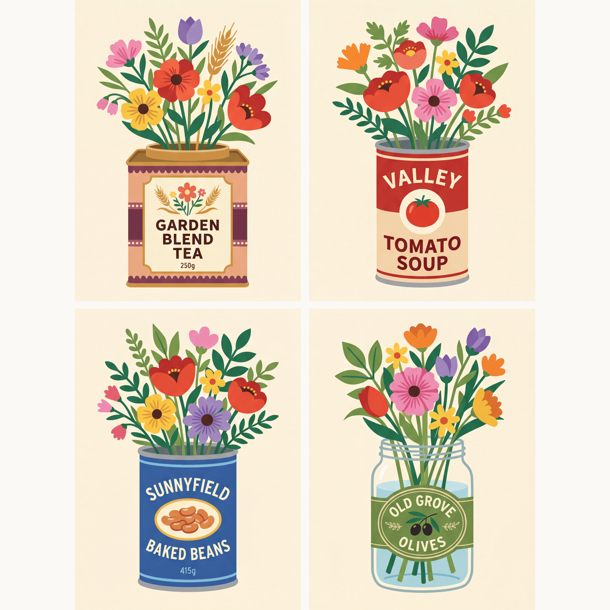 Pantry Blooms - Number Artist Paint by Numbers Kits