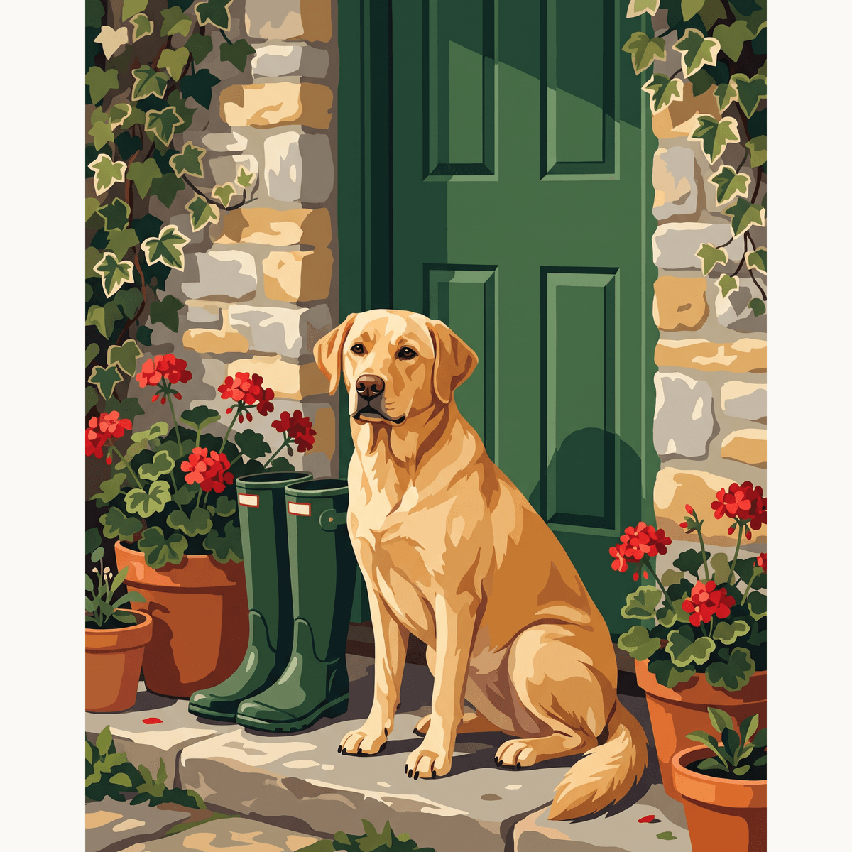 Doorstep Wait - Number Artist Paint by Numbers Kits