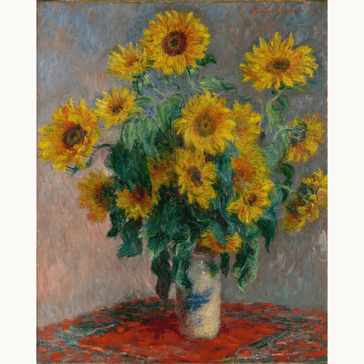 Bouquet of Sunflowers by Claude Monet - Number Artist Paint by Numbers Kits
