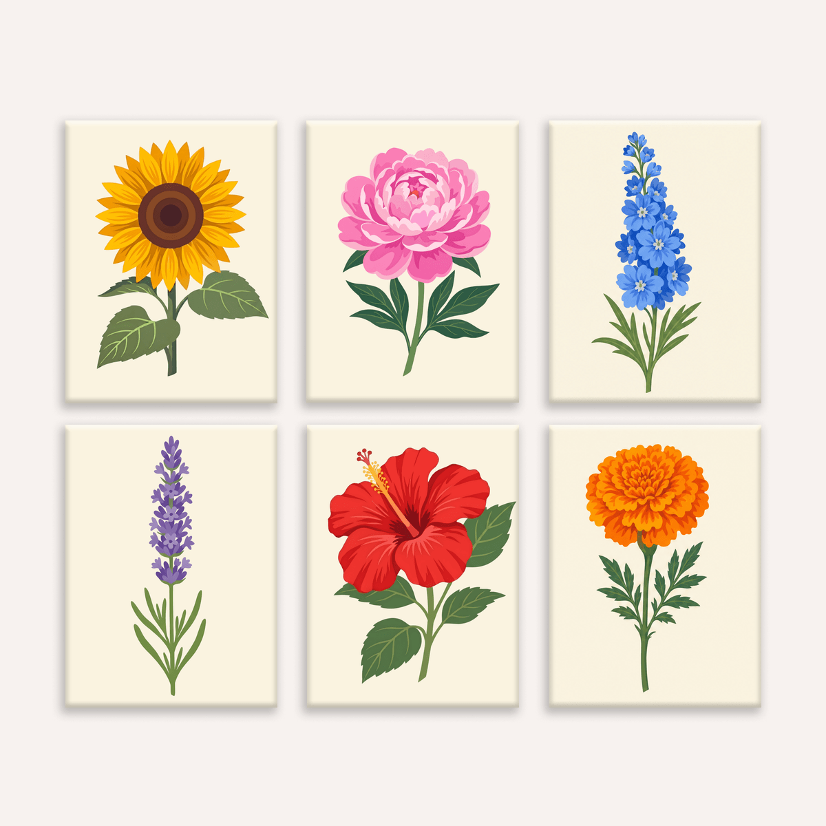 Summer Blooms - Number Artist Paint by Numbers Kits