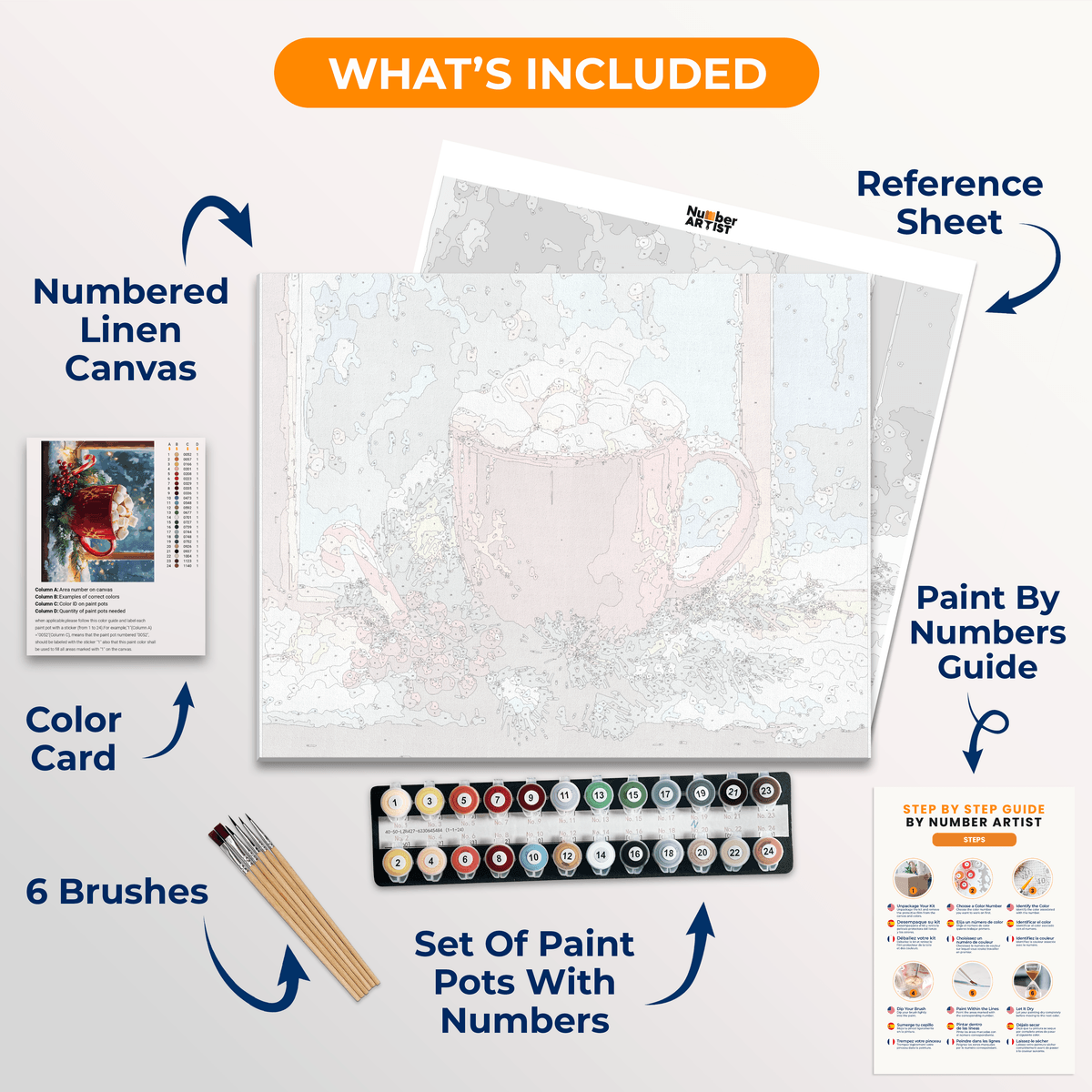 Cocoa Hugs - Number Artist Paint by Numbers Kits