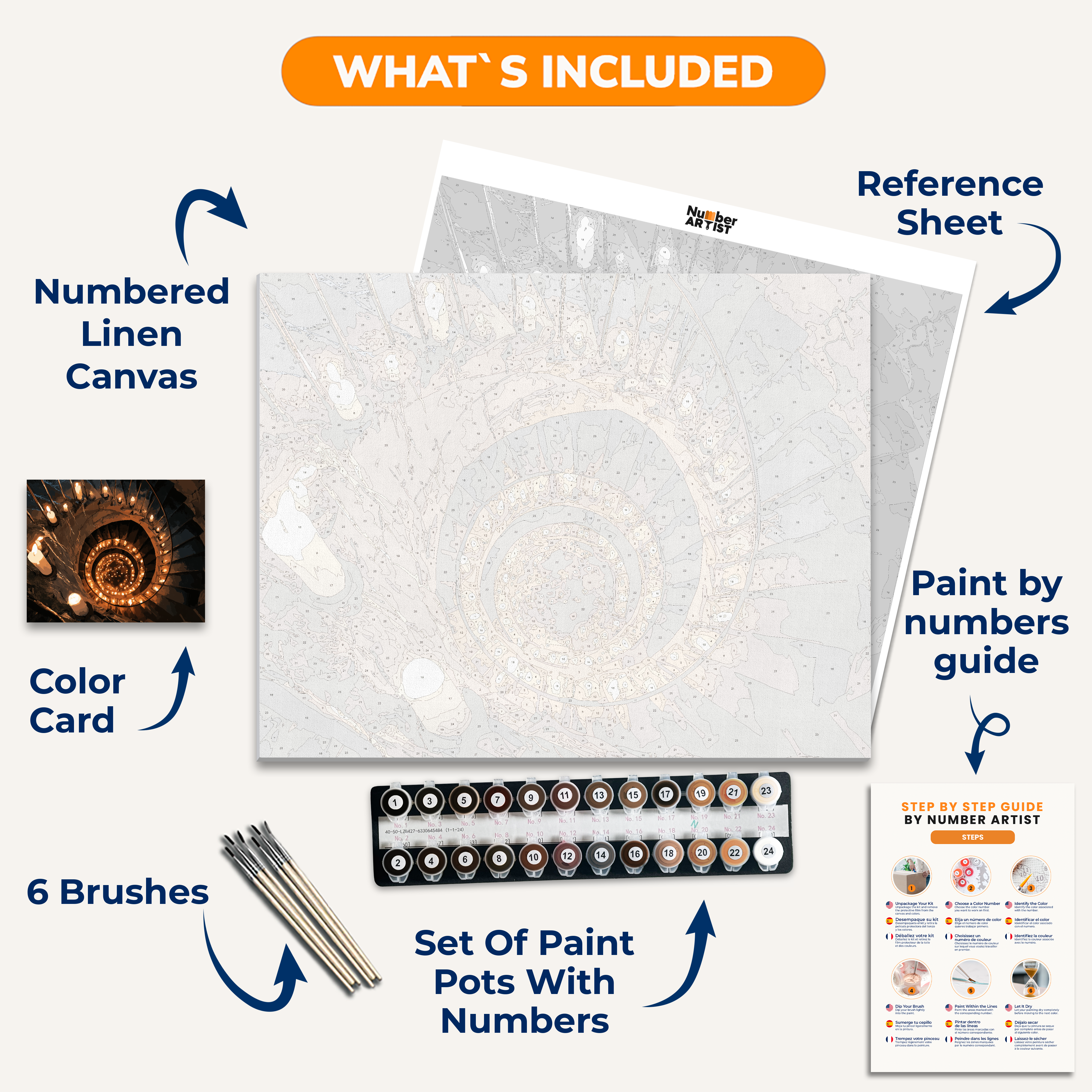 Endless Spiral - Number Artist Paint by Numbers Kits