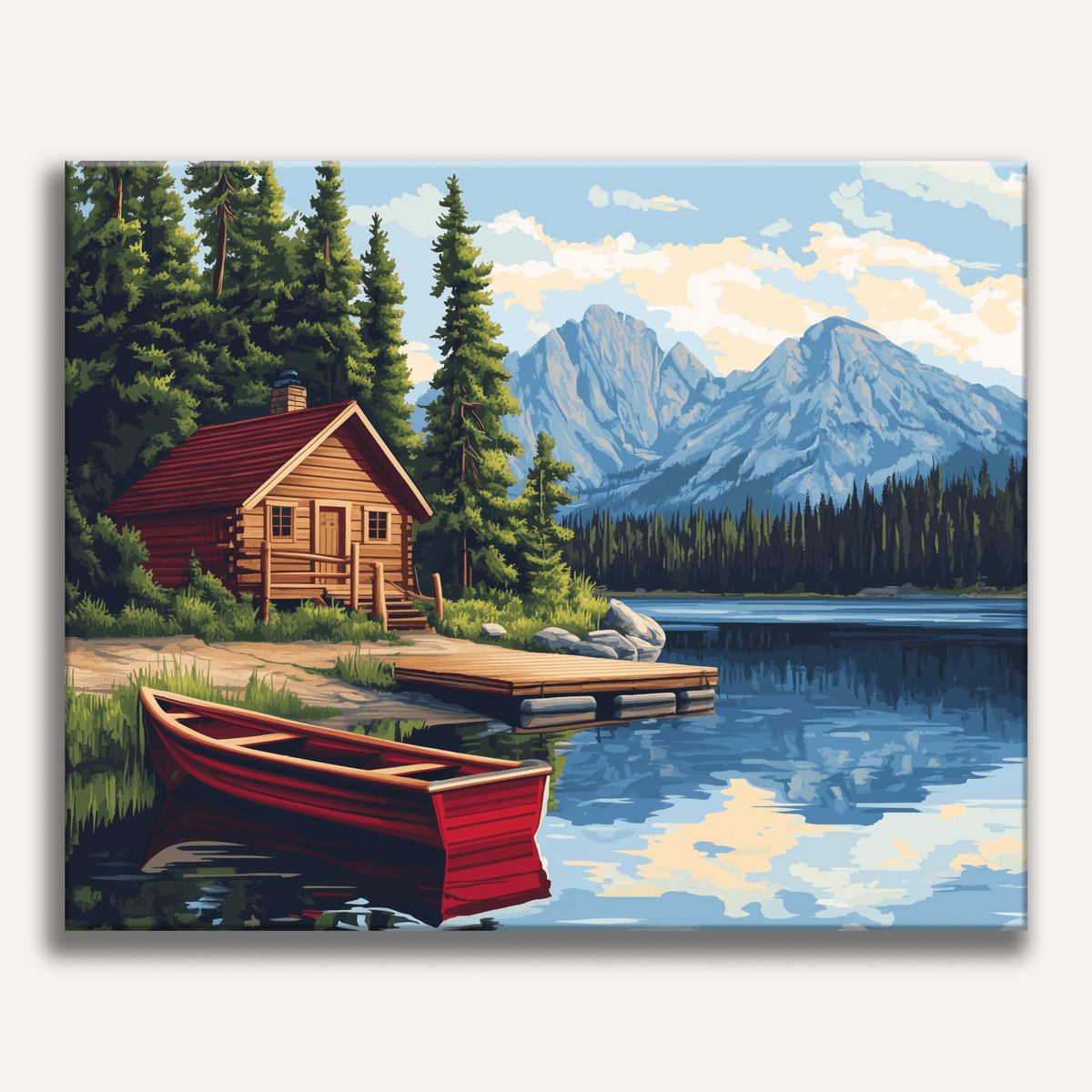 House by the Lake - Number Artist Paint by Numbers Kits